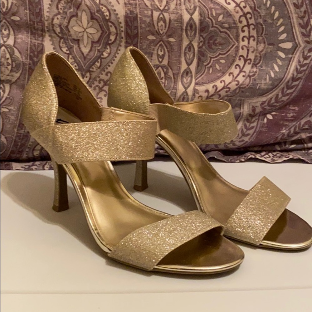 Gold Sparkly Heels
